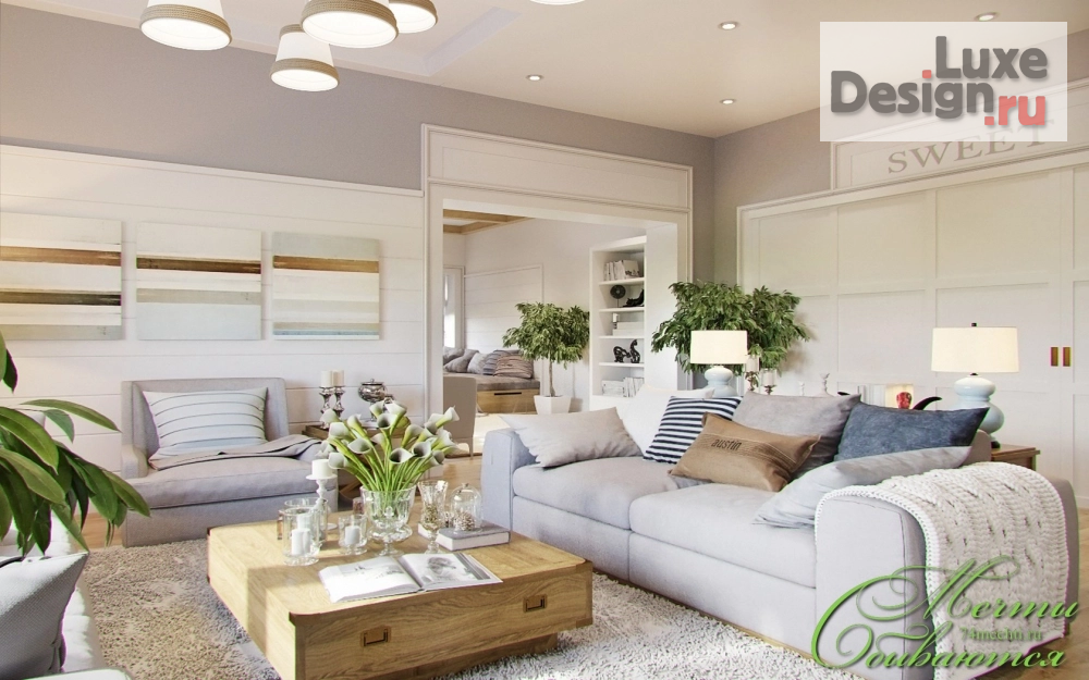 Дизайн интерьера гостиной "Европейская весна" (фото 6)