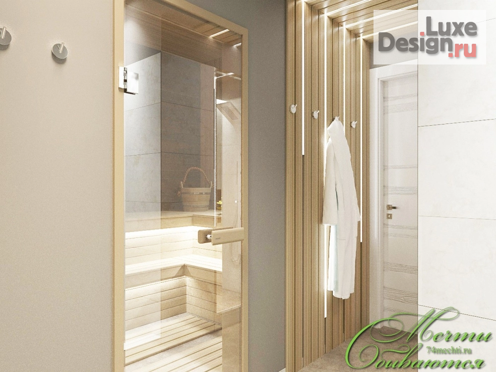 Дизайн интерьера бани "Универсальная баня" (фото 13) от дизайнера Латышевы Мария и Евгений, студия "Мечты сбываются" Дизайн интерьера бани "Универсальная баня" (фото 13)