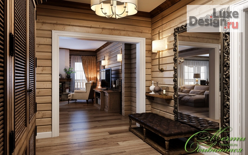 Дизайн интерьера загородного дома "Интерьеры помещений загородного дома: дизайн-проект " (фото 21)