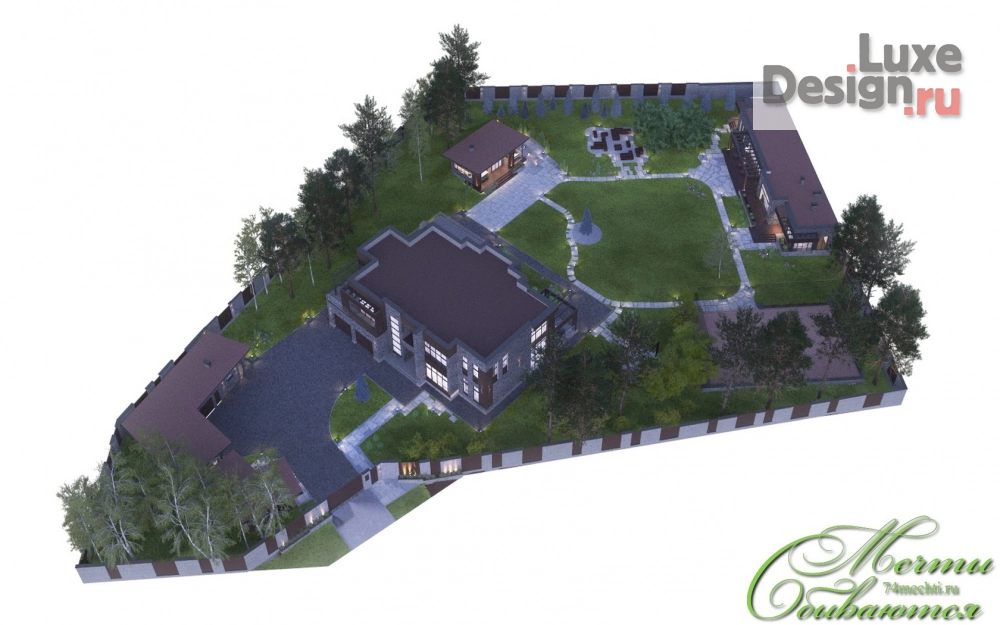 Ландшафтный дизайн "Комплексное благоустройство загородного участка" (фото 44)