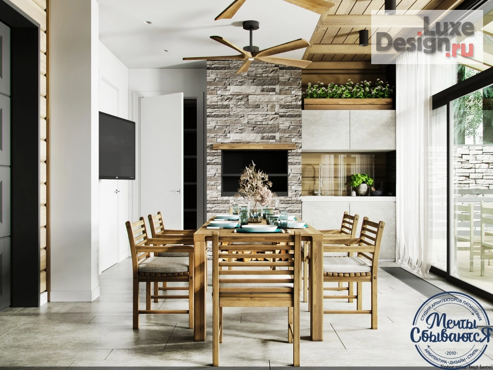 Дизайн интерьера коттеджа "Патио на Урале" (фото 1)
