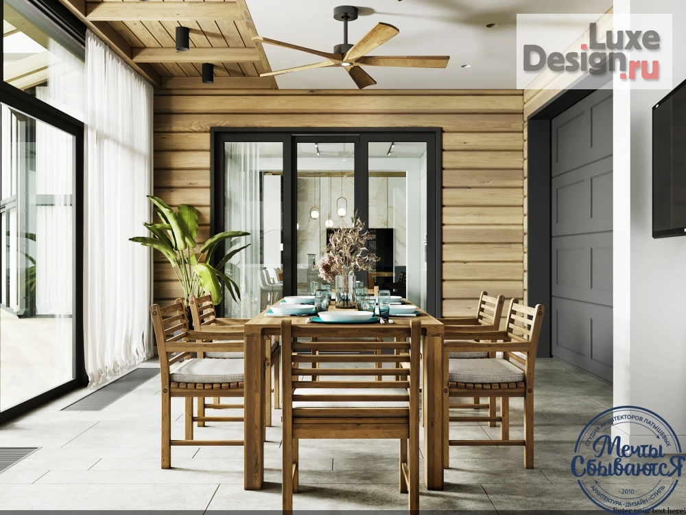 Дизайн интерьера коттеджа "Патио на Урале" (фото 4)