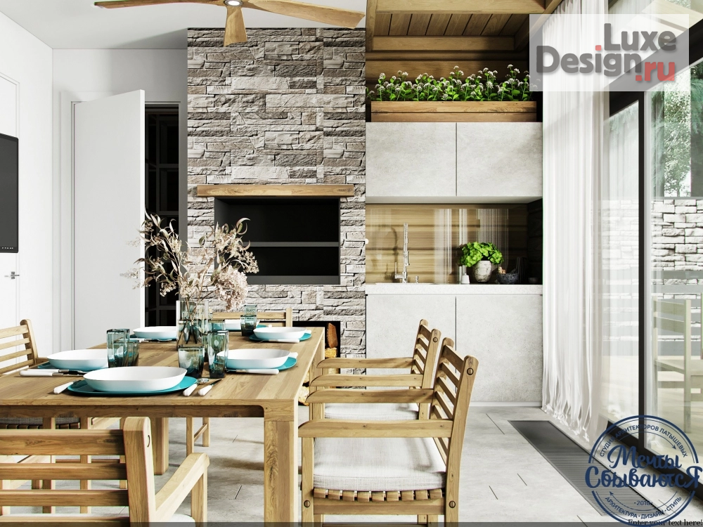 Дизайн интерьера коттеджа "Патио на Урале" (фото 5)