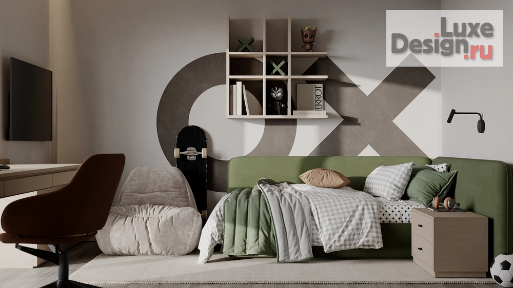 Дизайн интерьера спальни "Спальня мальчика" (фото 4)