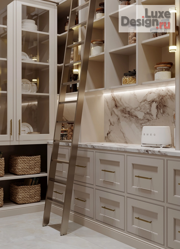Дизайн интерьера частного дома "Кладовая при кухне/ Вилла" (фото 2)