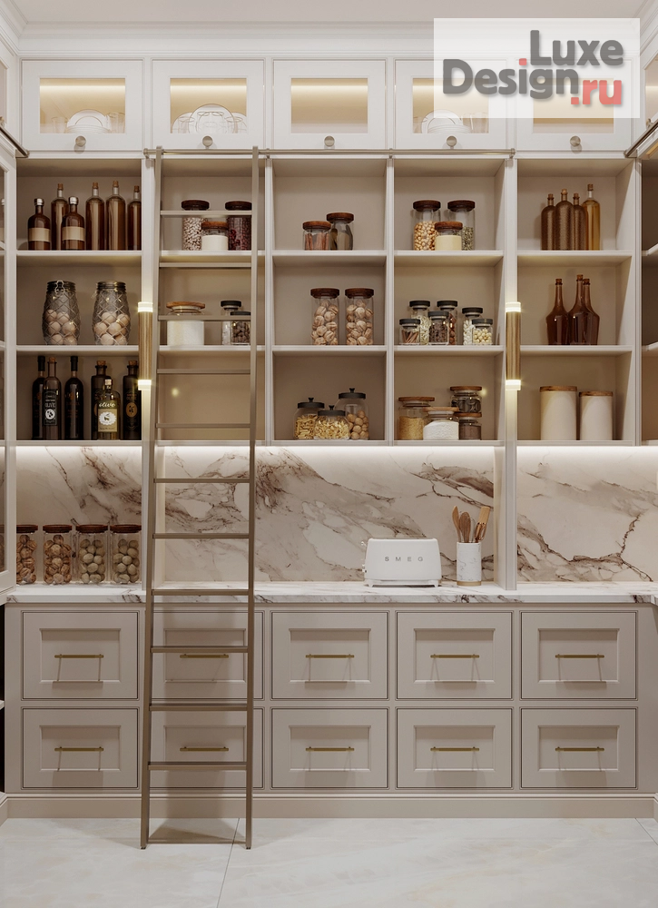 Дизайн интерьера частного дома "Кладовая при кухне/ Вилла" (фото 1)