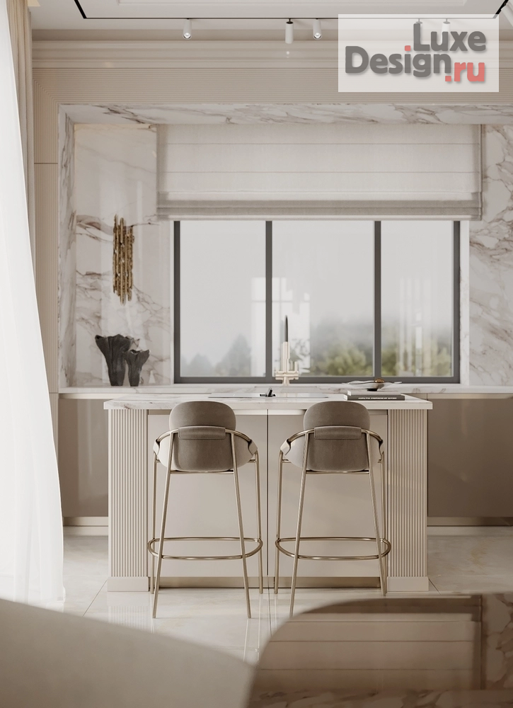 Дизайн интерьера частного дома "Кухня-гостиная в загородном доме" (фото 8)