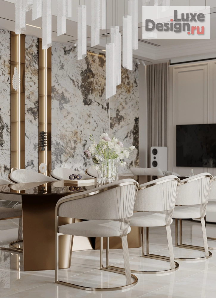 Дизайн интерьера частного дома "Кухня-гостиная в загородном доме" (фото 1)