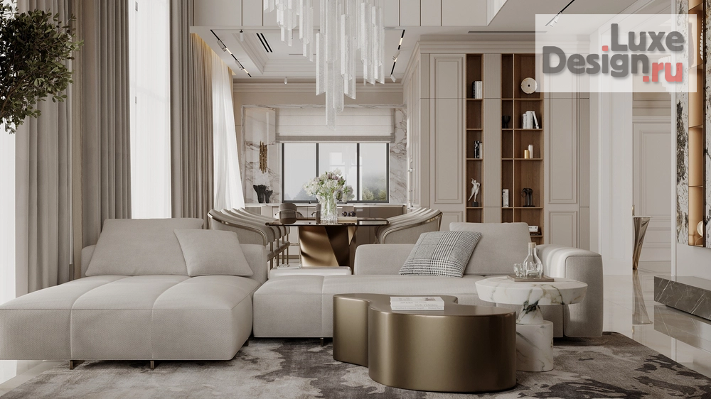 Дизайн интерьера частного дома "Кухня-гостиная в загородном доме" (фото 3)