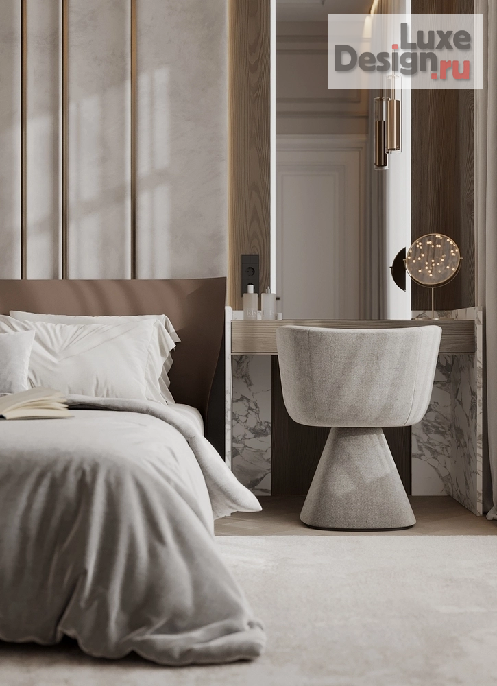 Дизайн интерьера частного дома "Мастер-спальня в загородном доме" (фото 2)