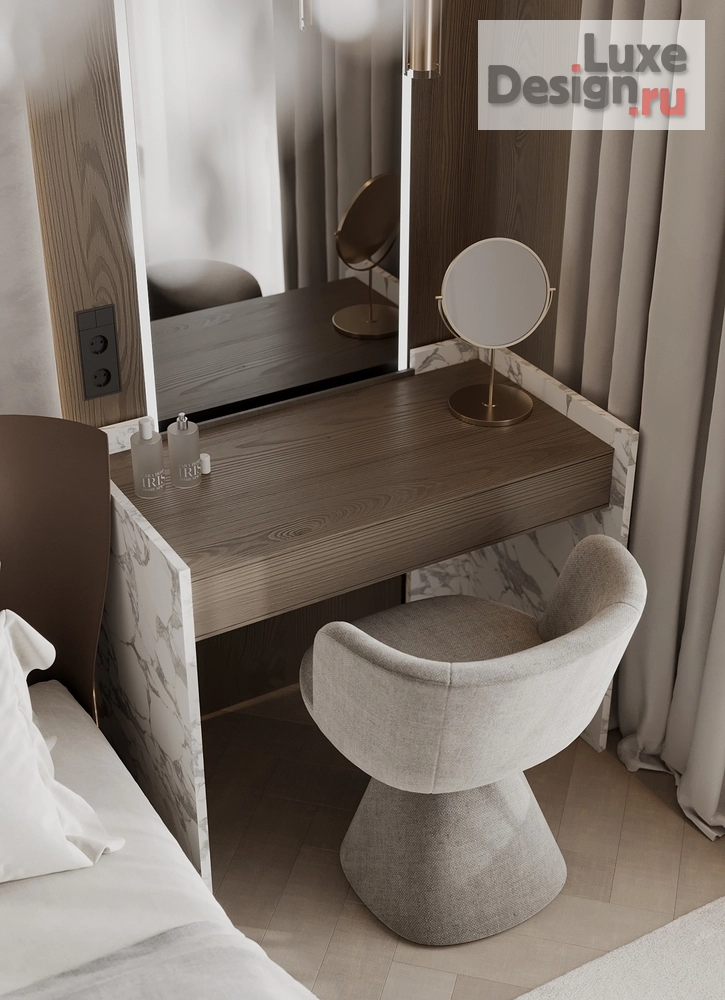 Дизайн интерьера частного дома "Мастер-спальня в загородном доме" (фото 5)