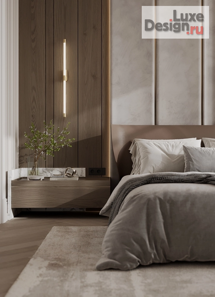 Дизайн интерьера частного дома "Мастер-спальня в загородном доме" (фото 3)