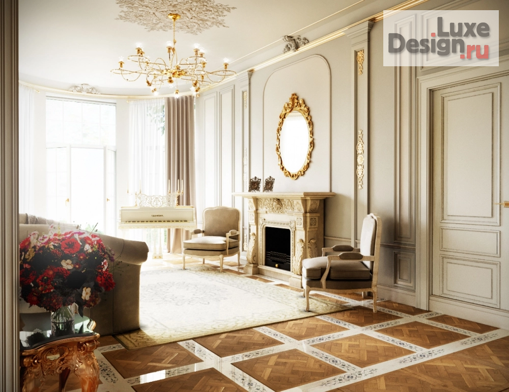 Дизайн интерьера коттеджа "Коттедж под С-Петербургом" (фото 3)