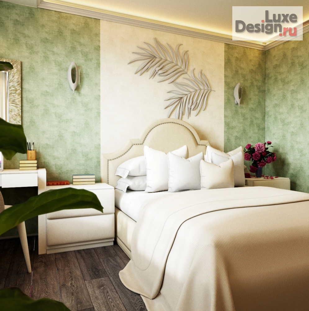 Дизайн интерьера спальни "Двухкомнатная квартира в ЖК "НЬЮТОН"" (фото 1)