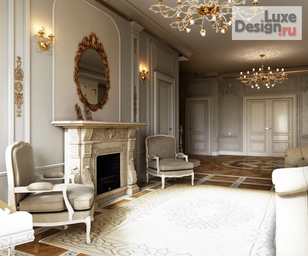 Дизайн интерьера коттеджа "Коттедж под С-Петербургом" (фото 5)