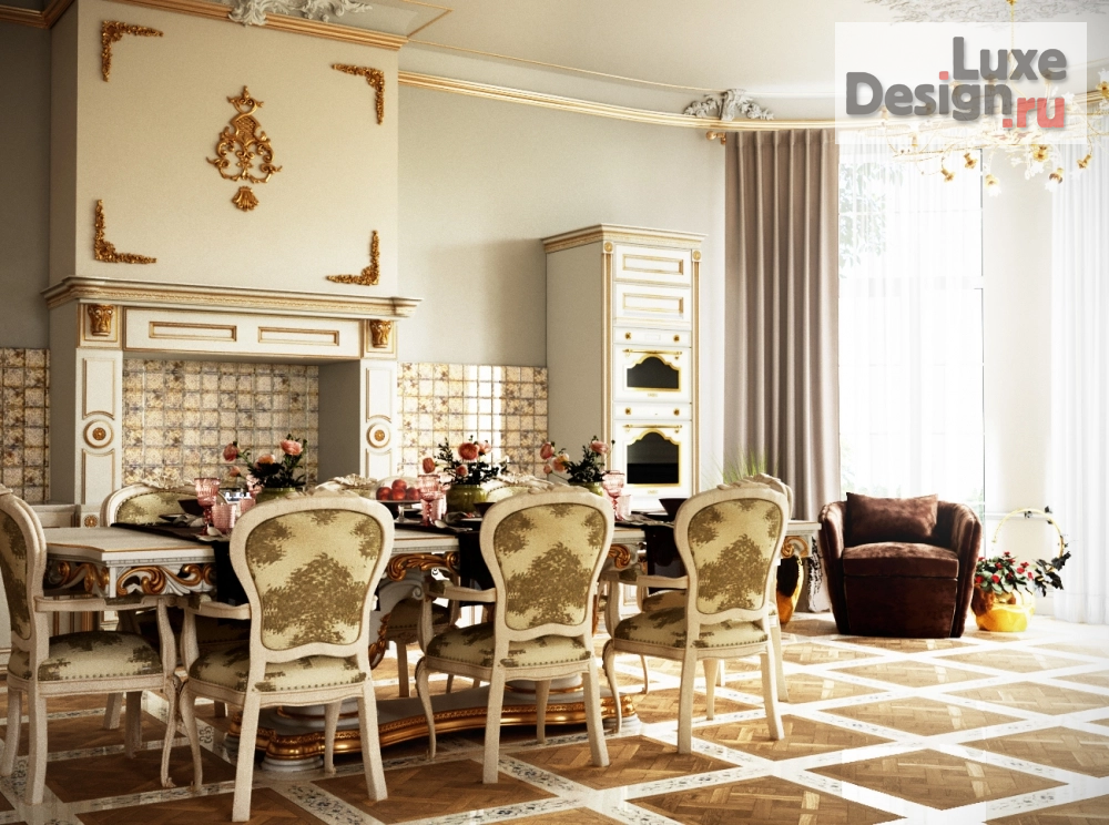 Дизайн интерьера коттеджа "Коттедж под С-Петербургом" (фото 6)