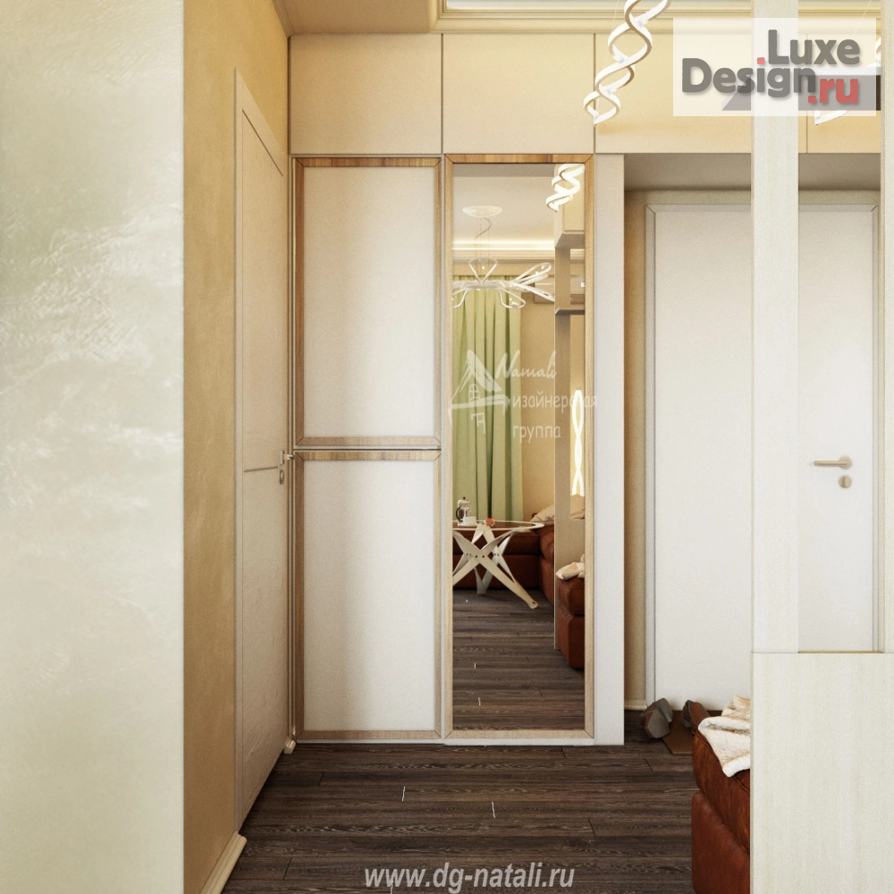 Дизайн интерьера двухкомнатной квартиры "Двухкомнатная квартира в ЖК "НЬЮТОН"" (фото 3)