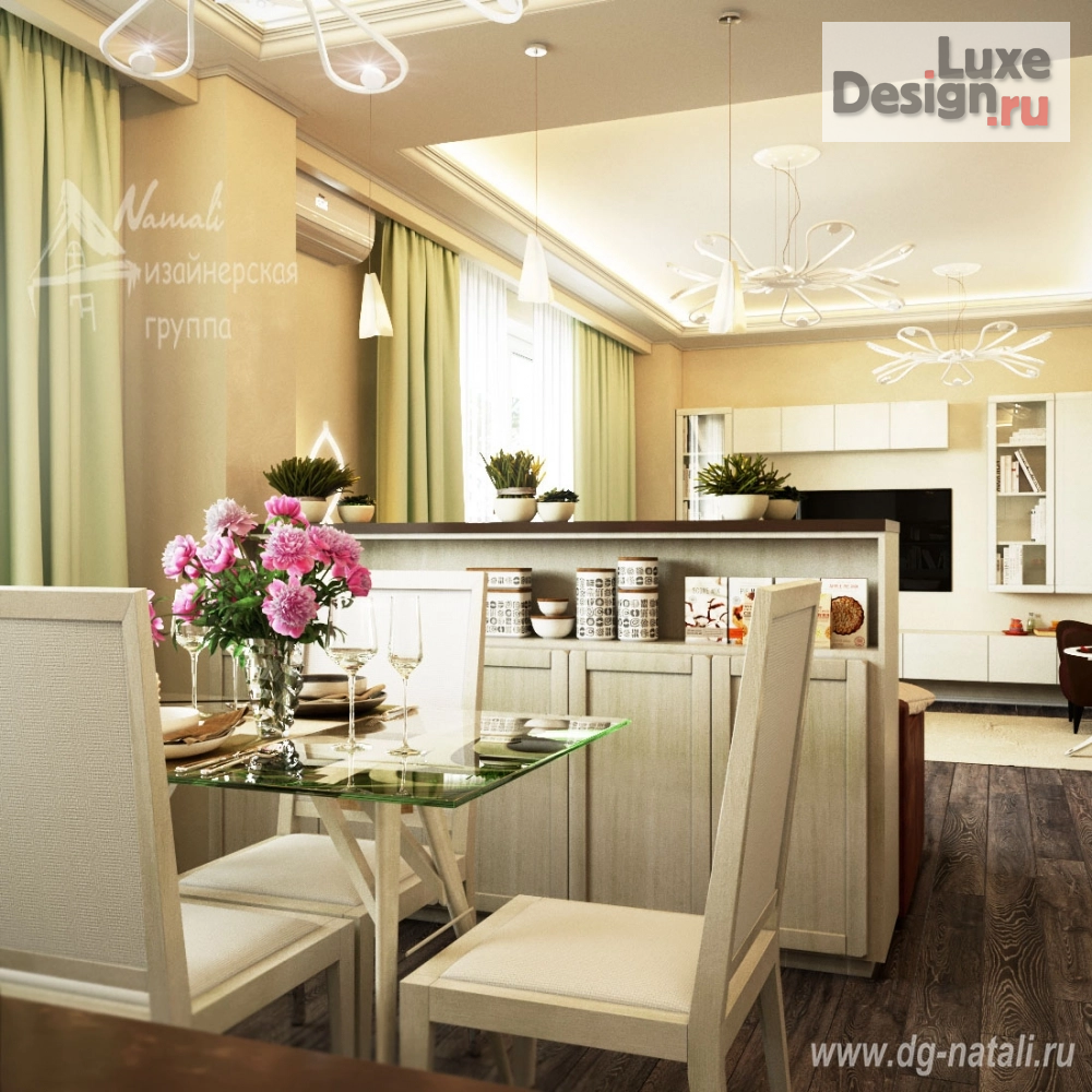 Дизайн интерьера двухкомнатной квартиры "Двухкомнатная квартира в ЖК "НЬЮТОН"" (фото 1)