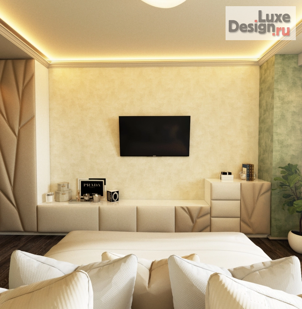 Дизайн интерьера спальни "Двухкомнатная квартира в ЖК "НЬЮТОН"" (фото 5)