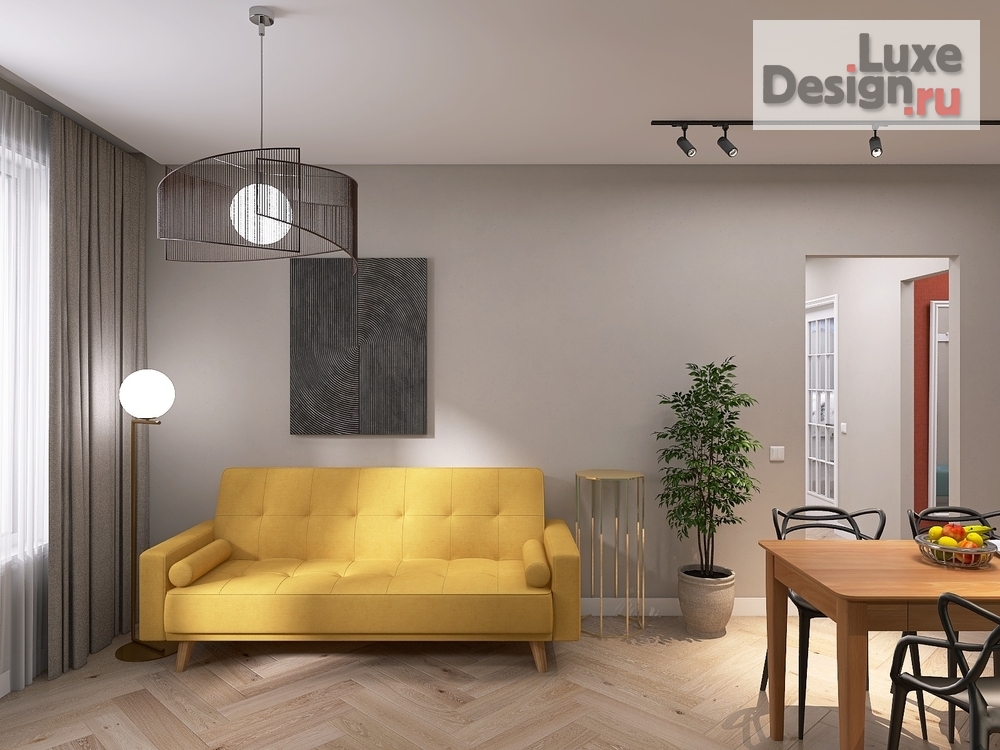 Дизайн интерьера двухкомнатной квартиры "ЖК "4Ленина"" (фото 13)