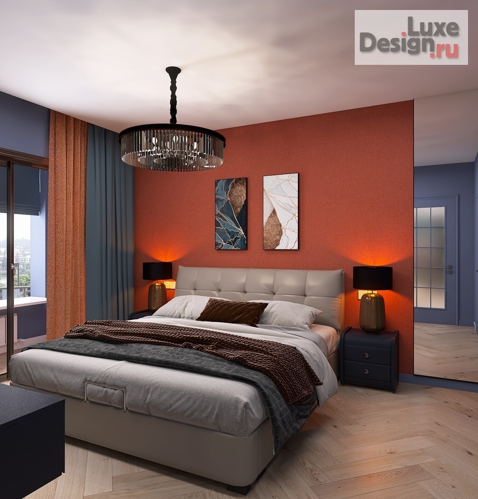 Дизайн интерьера двухкомнатной квартиры "ЖК "4Ленина"" (фото 1)