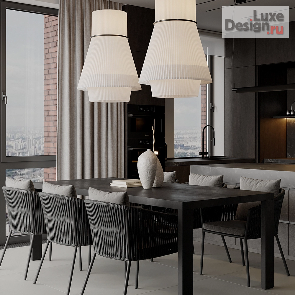 Дизайн интерьера трехкомнатной квартиры "ЖК Павелецкая Сити" (фото 1)