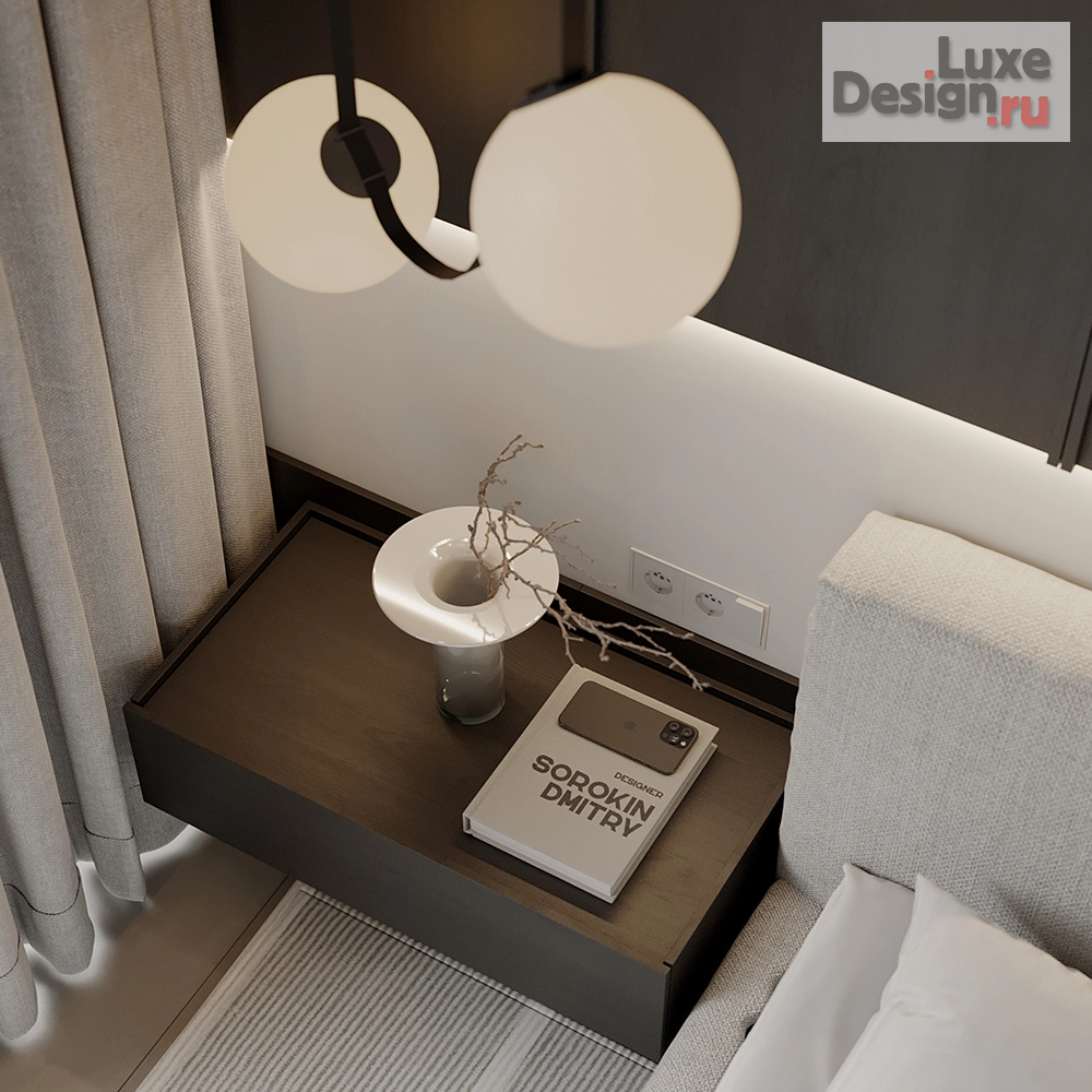 Дизайн интерьера трехкомнатной квартиры "ЖК Павелецкая Сити" (фото 2)