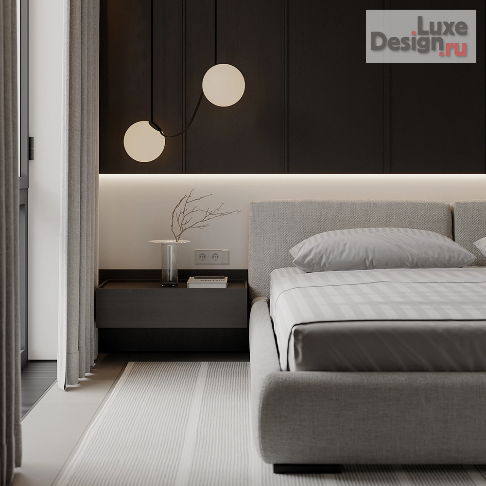 Дизайн интерьера трехкомнатной квартиры "ЖК Павелецкая Сити" (фото 3)