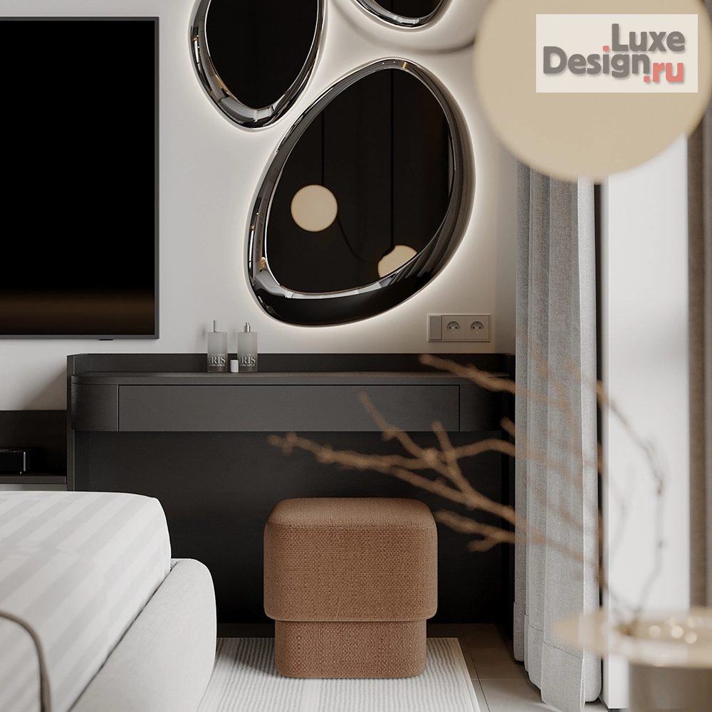 Дизайн интерьера трехкомнатной квартиры "ЖК Павелецкая Сити" (фото 4)