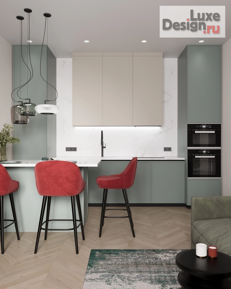 Дизайн интерьера двухкомнатной квартиры "Квартира в жк Ньютон " (фото 5)