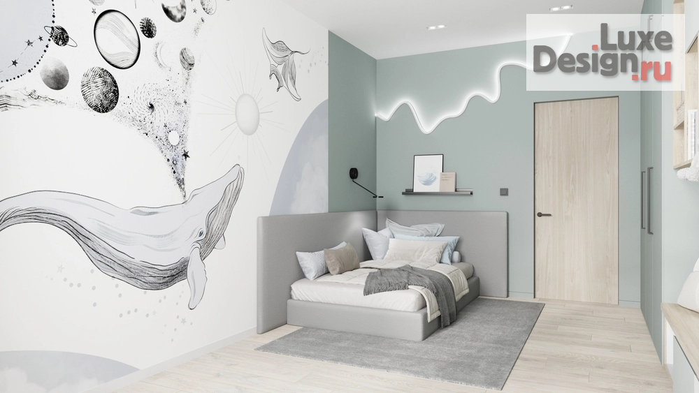 Дизайн интерьера трехкомнатной квартиры "Квартира в жк Ньютон " (фото 21)