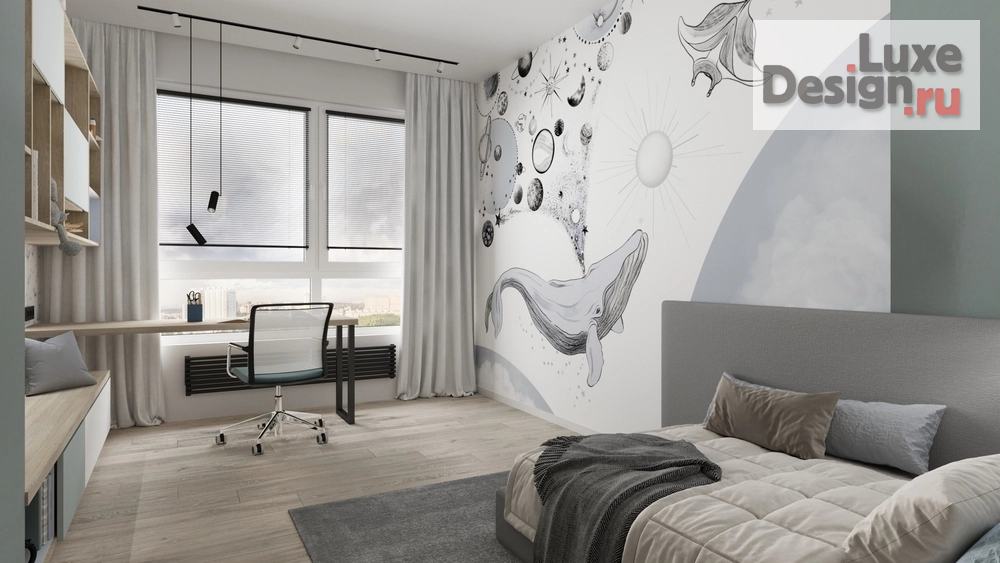 Дизайн интерьера трехкомнатной квартиры "Квартира в жк Ньютон " (фото 23)