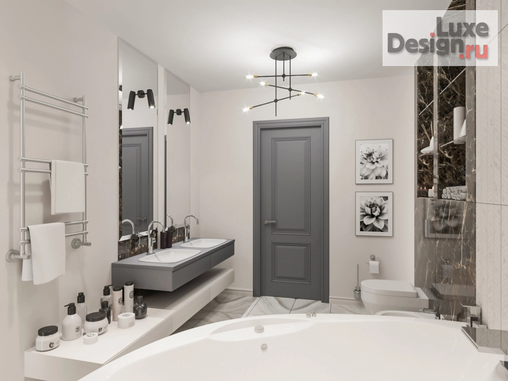 Дизайн интерьера таунхауса "Таунхаус Благодатово" (фото 17) от дизайнера Мазанова Ольга Дизайн интерьера таунхауса "Таунхаус Благодатово" (фото 17)