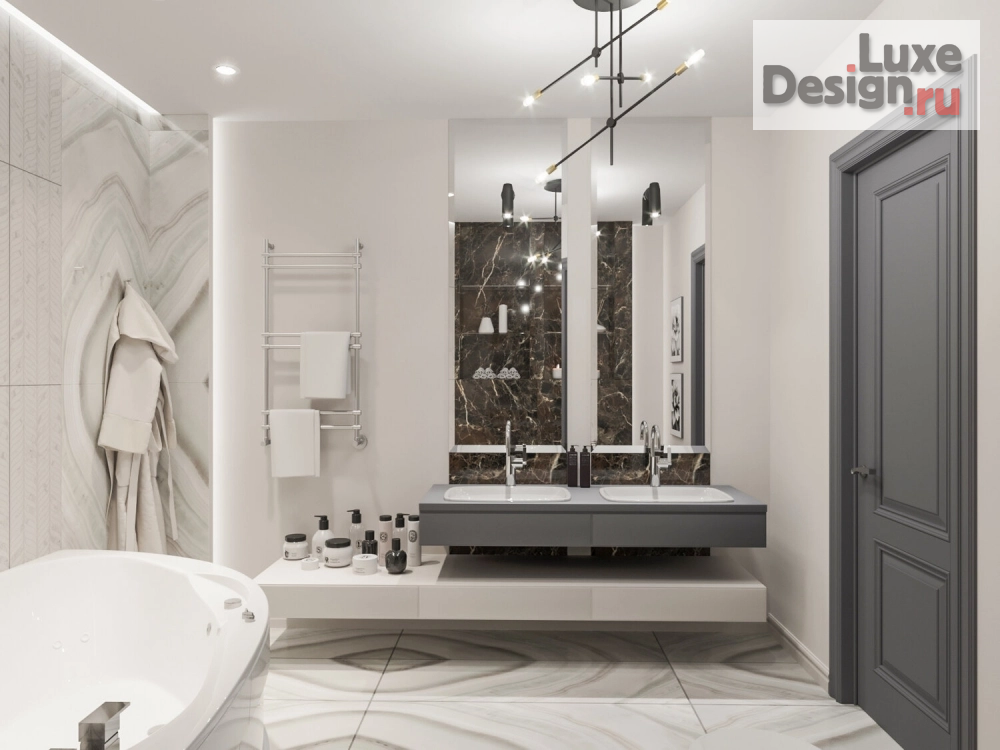 Дизайн интерьера таунхауса "Таунхаус Благодатово" (фото 18) от дизайнера Мазанова Ольга Дизайн интерьера таунхауса "Таунхаус Благодатово" (фото 18)