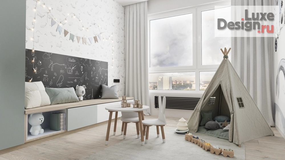 Дизайн интерьера трехкомнатной квартиры "Квартира в жк Ньютон " (фото 25)