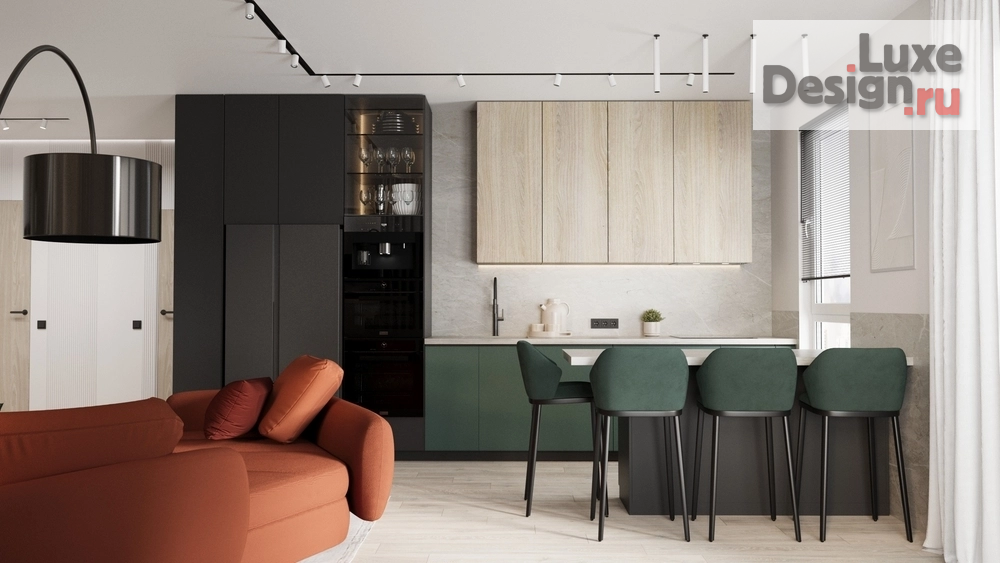 Дизайн интерьера трехкомнатной квартиры "Квартира в жк Ньютон " (фото 8)