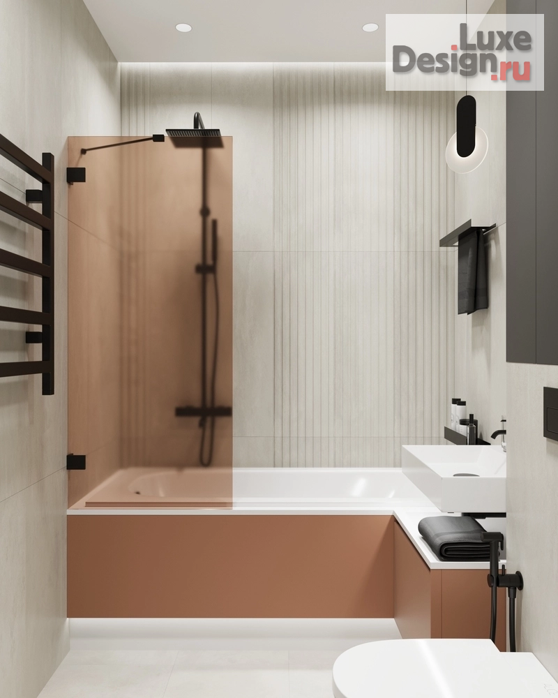 Дизайн интерьера трехкомнатной квартиры "Квартира в жк Ньютон " (фото 32)