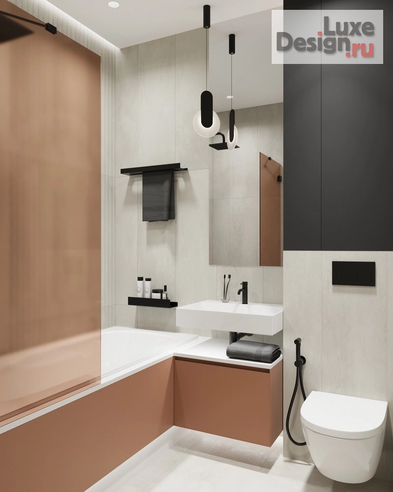 Дизайн интерьера трехкомнатной квартиры "Квартира в жк Ньютон " (фото 39)