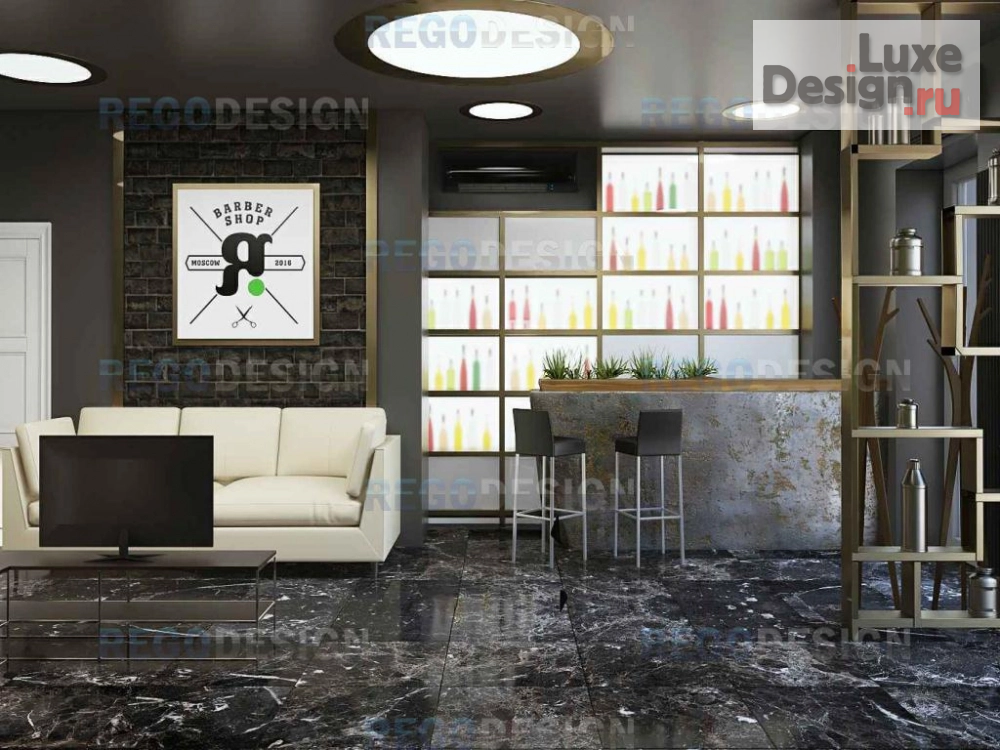 Дизайн интерьера салона красоты "Проект Барбешоп" (фото 5)
