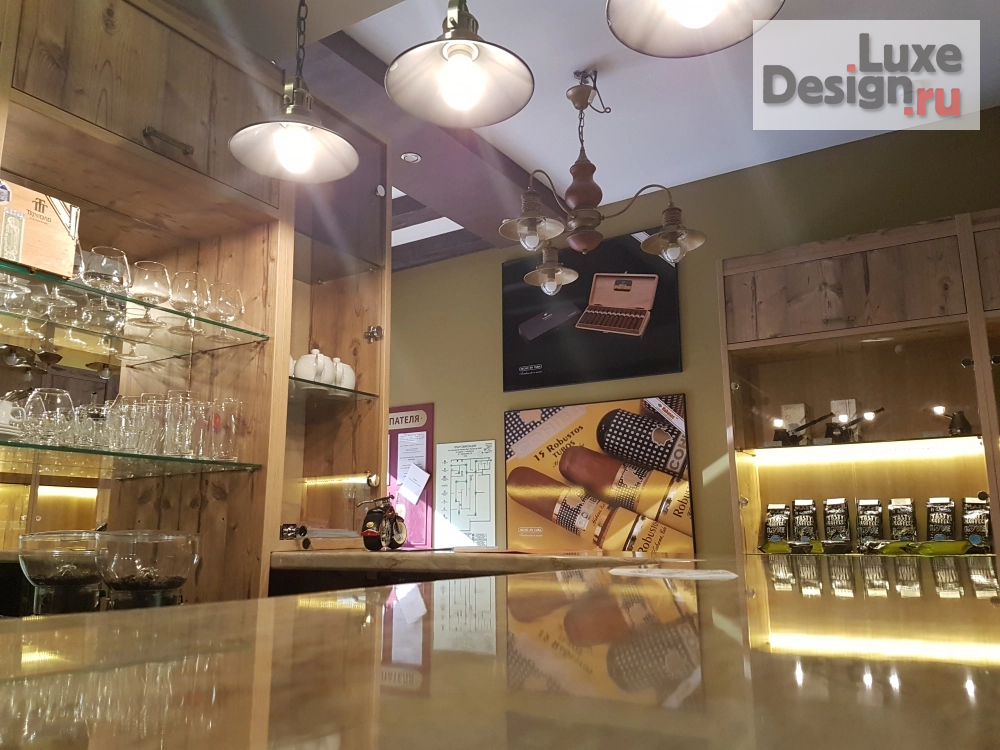 Дизайн интерьера клуба "Aroma de Cuba, сигарный клуб  г. Челябинск ул. Тимирязева 24" (фото 1)