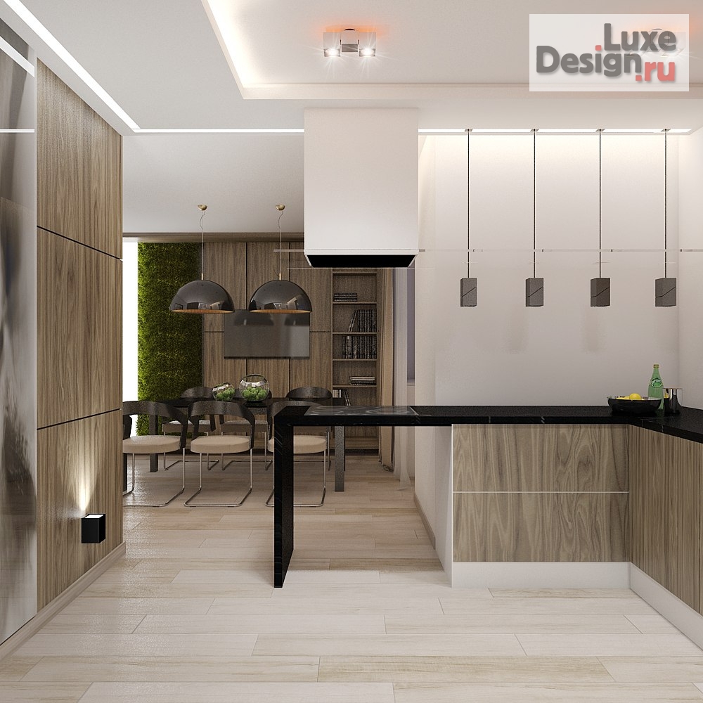 Дизайн интерьера четырехкомнатной квартиры "Проект квартиры с элементами эко-дизайна" (фото 5)