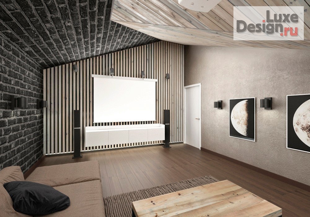 Дизайн интерьера коттеджа "LOFT в Лесном острове" (фото 6)