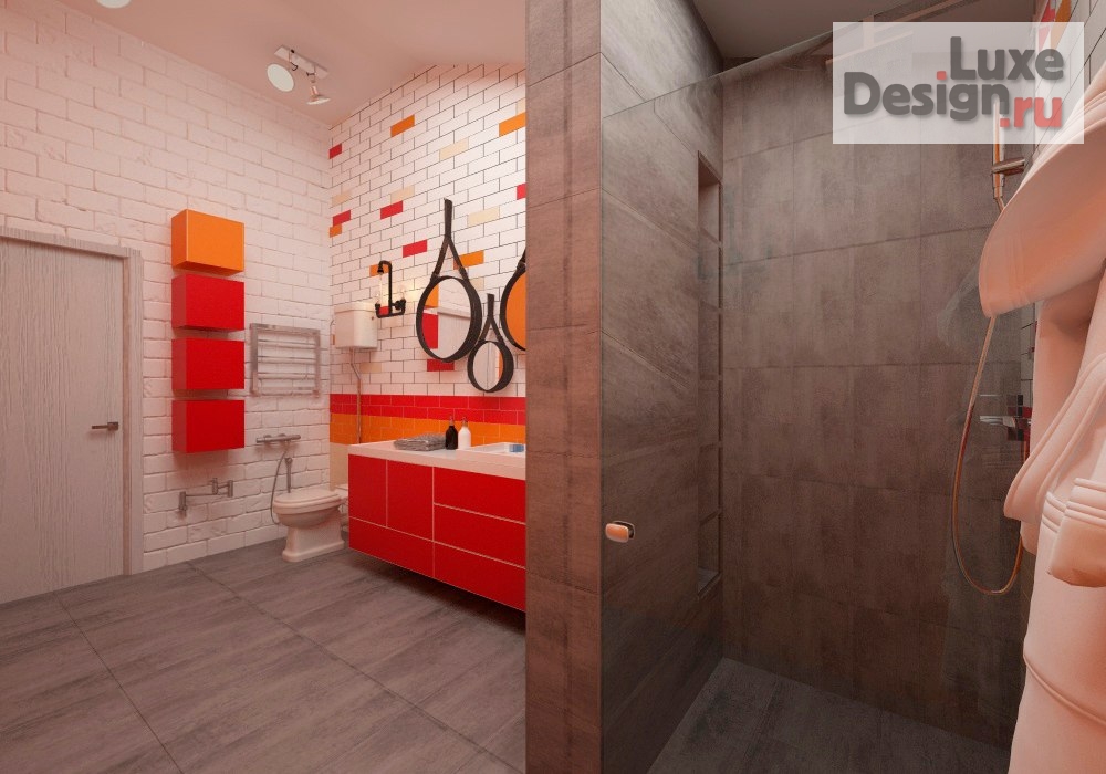 Дизайн интерьера коттеджа "LOFT в Лесном острове" (фото 8)