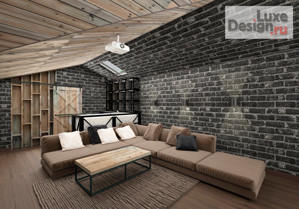 Дизайн интерьера коттеджа "LOFT в Лесном острове" (фото 5)