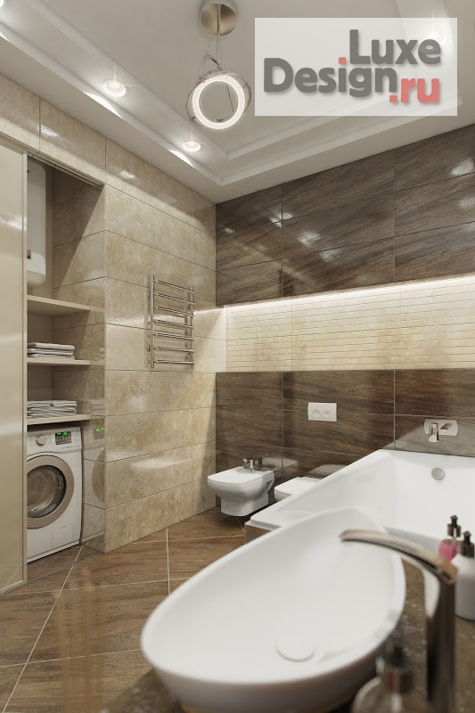 Дизайн интерьера ванной "Санузел ЖК Розмарин" (фото 2)
