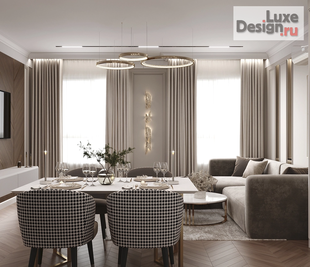 Дизайн интерьера квартиры "Квартира в ЖК Hygge, 94 m2" (фото 3)