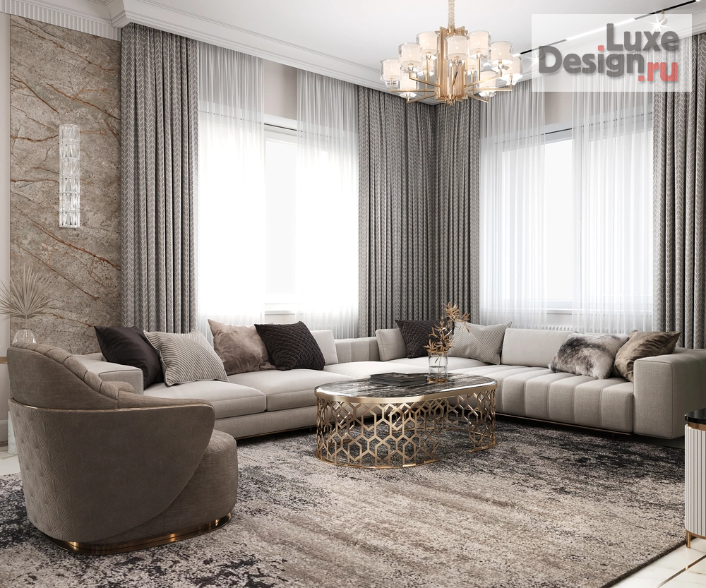 Дизайн интерьера частного дома "Семейная резиденция, дом 900м2" (фото 3)