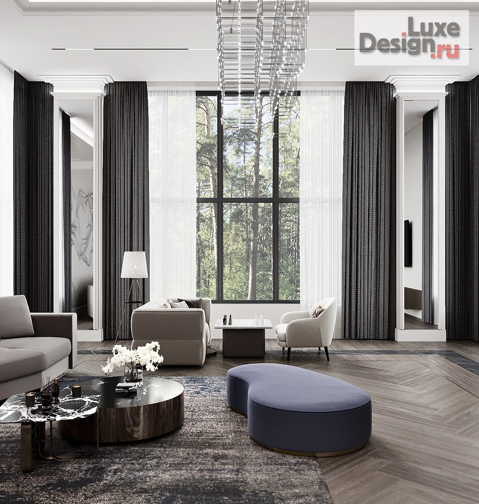 Дизайн интерьера частного дома "Интерьер дома 500 м2, г. Москва" (фото 2)