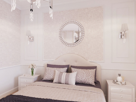 Дизайн интерьера спальни в Челябинске "Спальня. Квартира в классическом стиле "