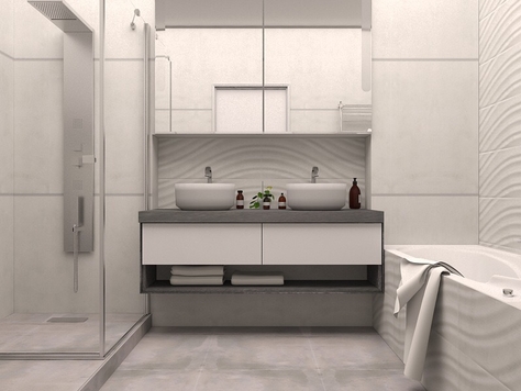 Дизайн интерьера комнаты в Челябинске "Ванная комната"